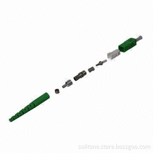 Sc/APC Fiber Optic Parts and Components with Single Mode